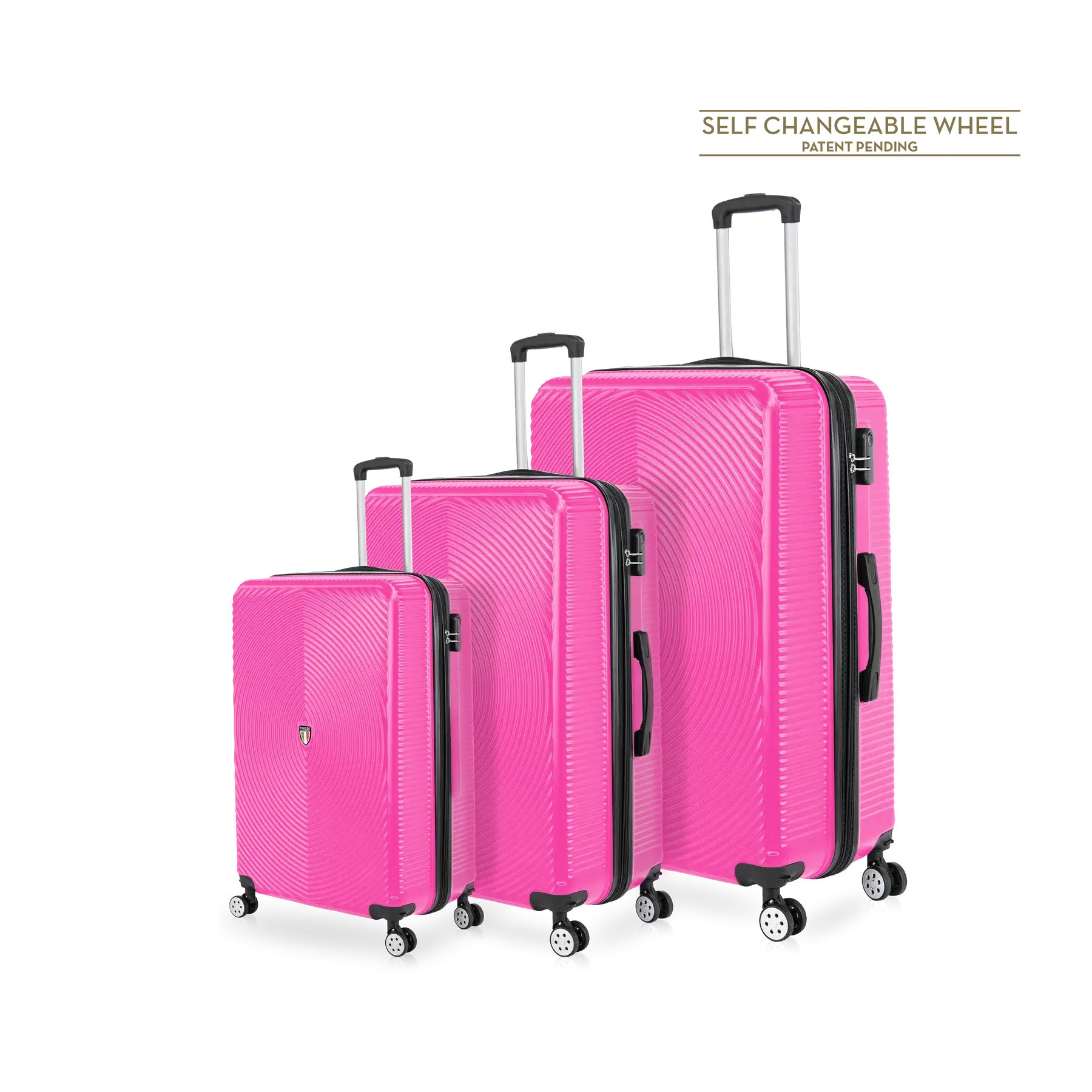 TUCCI Italy Volant 3 Pcs (20", 28", 30") ABS Hard Shell Suitcase image 1