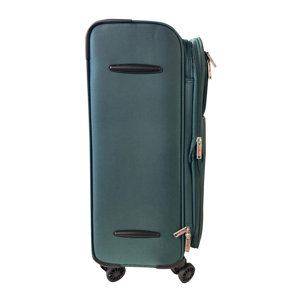 Swiss travel 3 Piece Soft side Luggage Set Mint Green image 6
