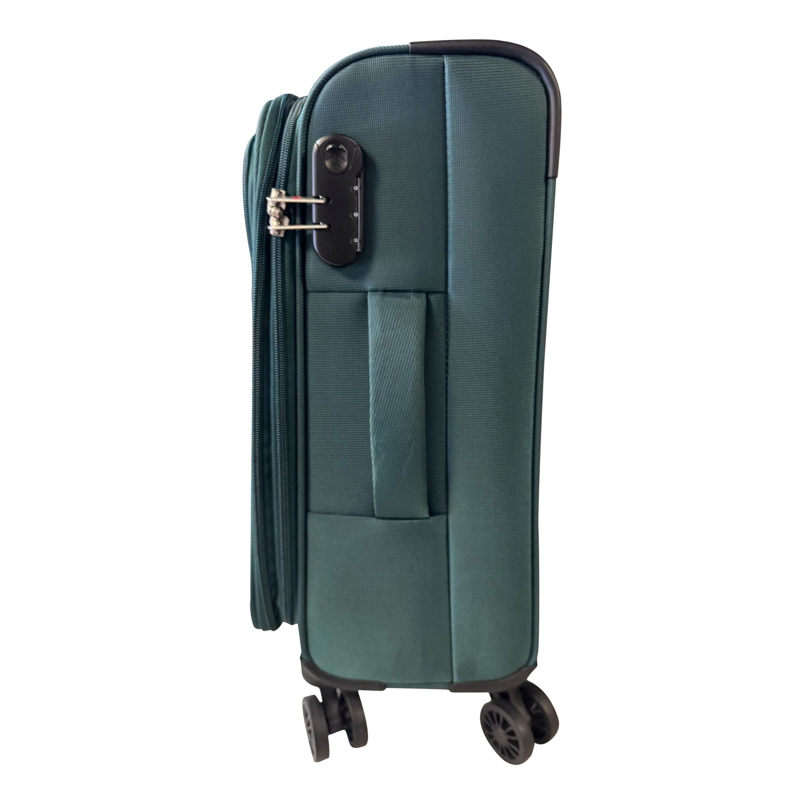Swiss travel 3 Piece Soft side Luggage Set Mint Green image 4