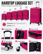 TUCCI Italy SPECIALI Detachable Spinner Wheel Suitcase Set